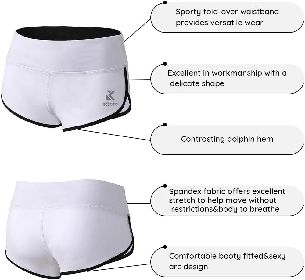 Women's Active Shorts Fitness Sports Yoga Booty Shorts for Running Gym Workout
