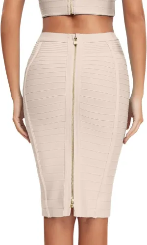 Women's Bandage Skirt High Waist Bandage Skirt Pencil Skirt