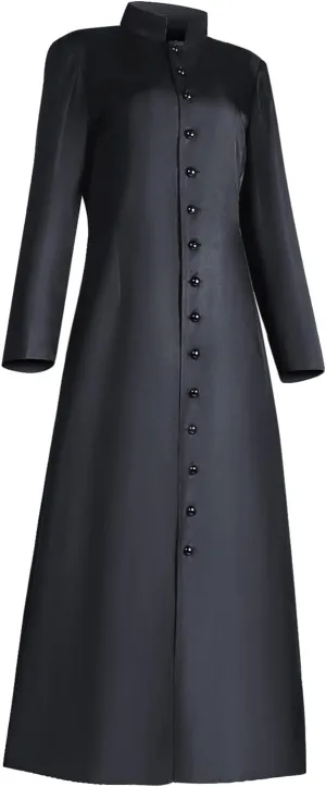 Women's Cassock Minister Robe for Clergy & Priest - Roman Choir Cassock & Church Robe