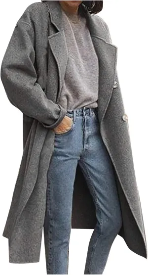 Womens Fall Fashion 2024 Long Cardigan Sweaters Oversized Fall Dressy Jackets Casual Knit Winter Coats with Pockets