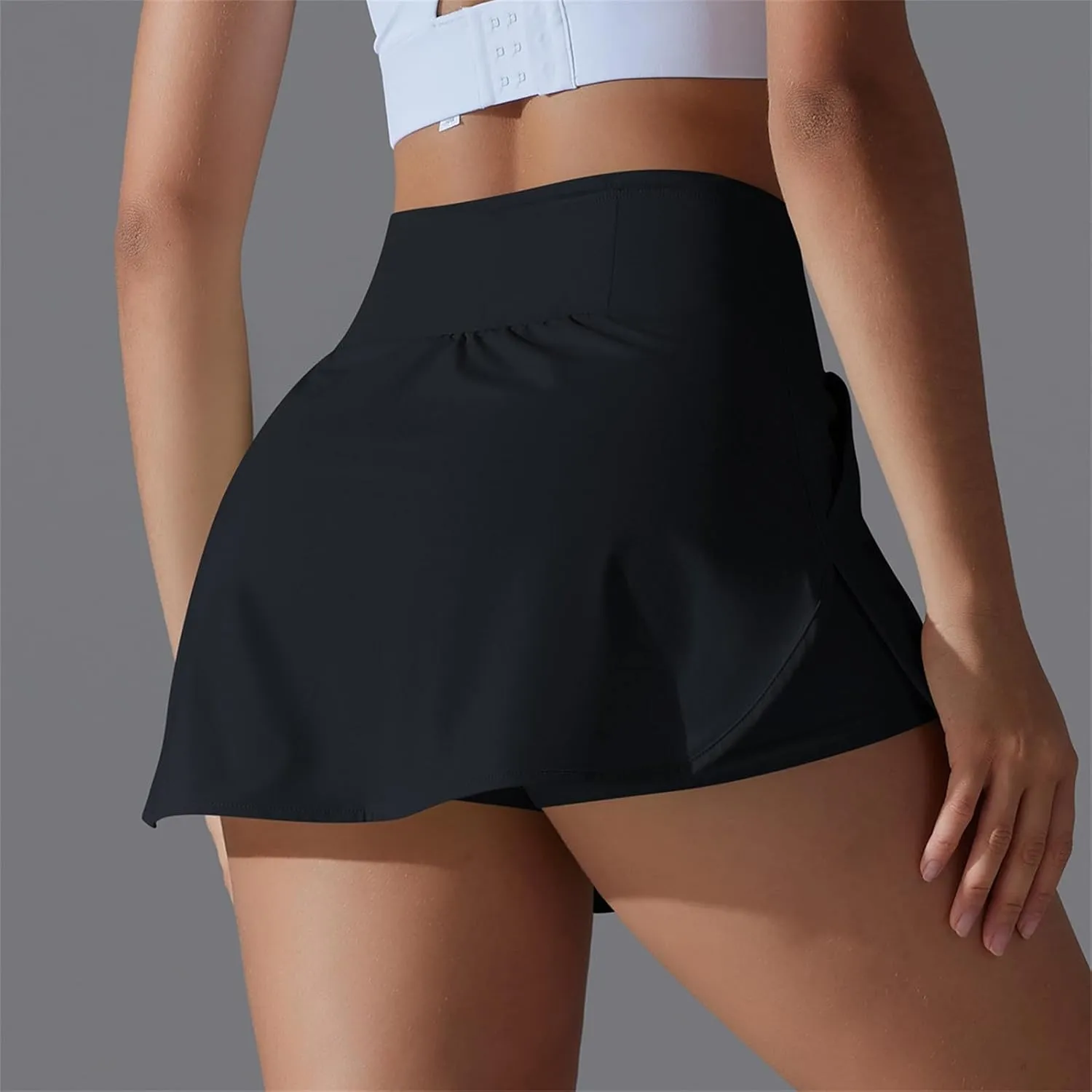 Women's Golf Skorts with Pockets Athletic Tennis Skirts with Built-in Shorts High Waist Lightweight Workout Skorts
