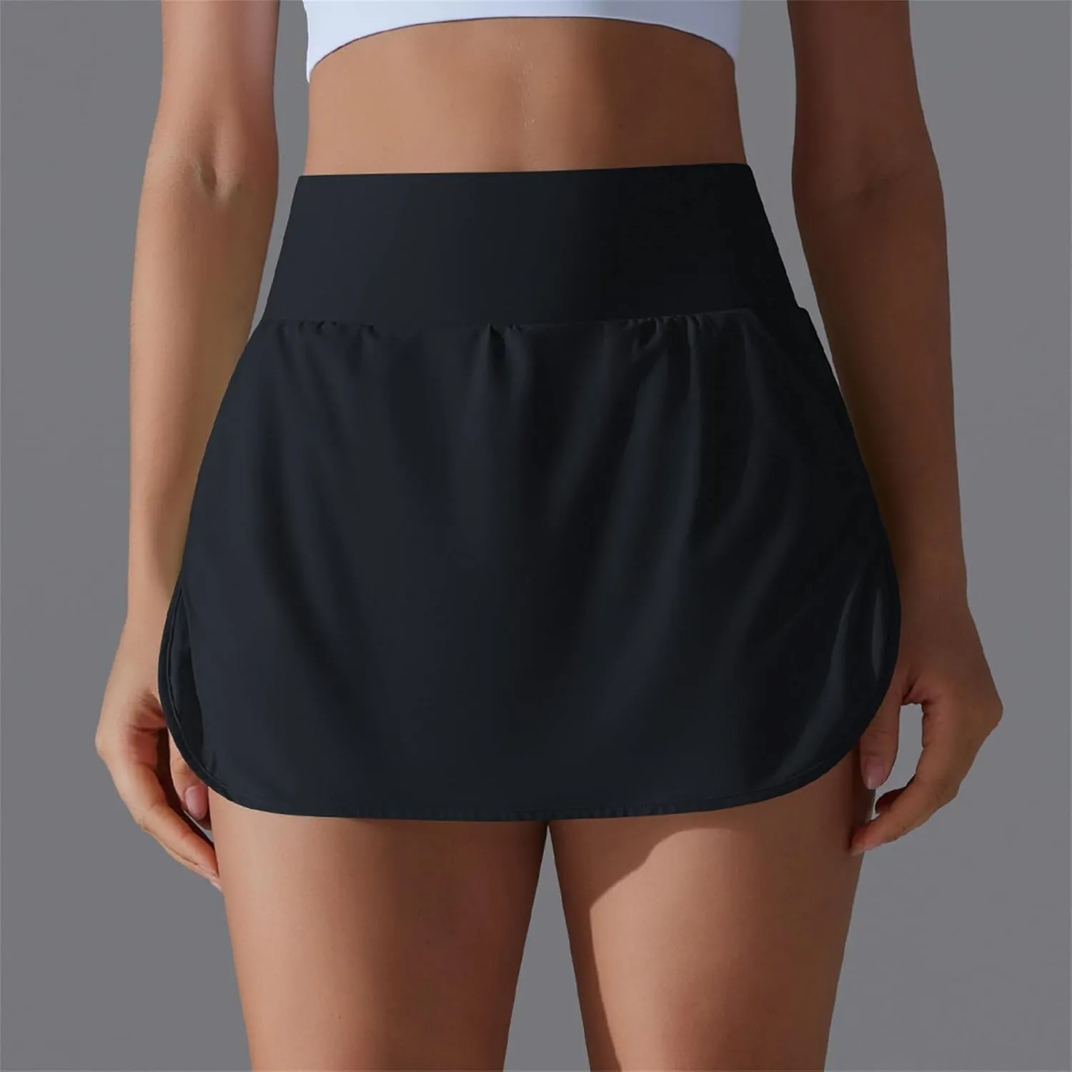 Women's Golf Skorts with Pockets Athletic Tennis Skirts with Built-in Shorts High Waist Lightweight Workout Skorts