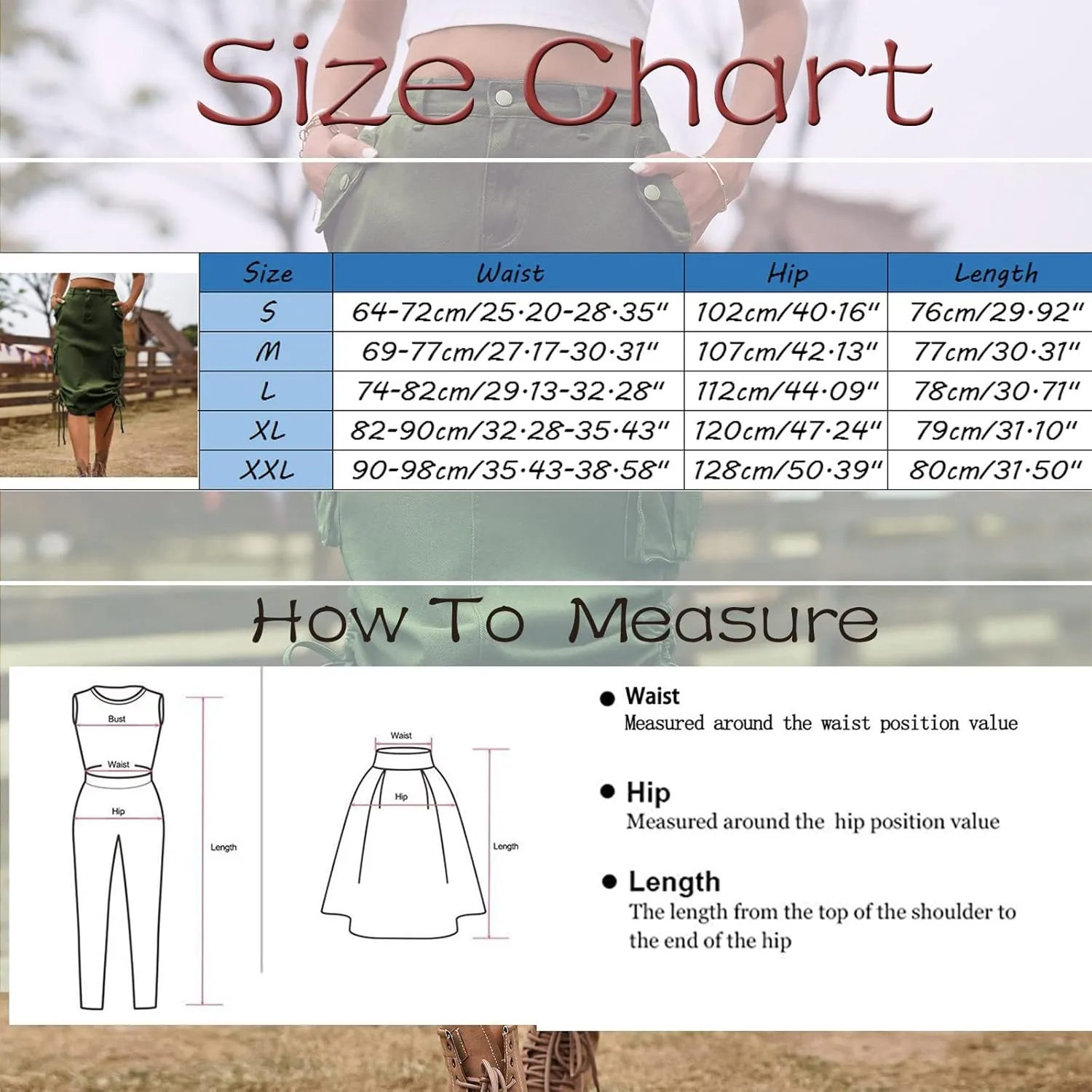 Women's Low Waist Cargo Skirt 2023 Spring Summer Long Skirts Fashion Casual High Waist Denim Skirts Wrap Midi