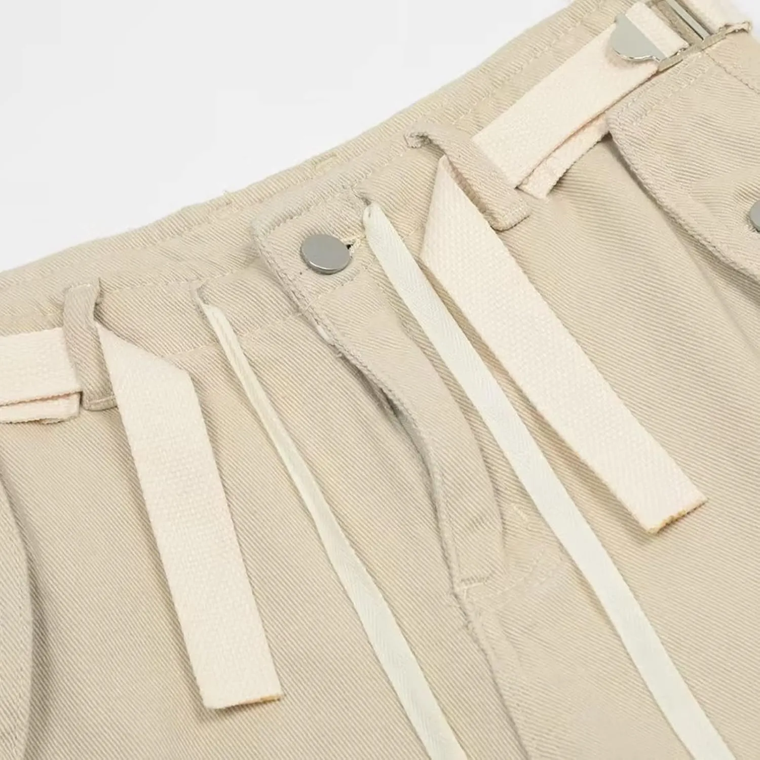 Womens Parachute Pants Wide Leg Baggy Pants Y2k Elastic Waist Y2k Cargo Pants Trousers with Pockets