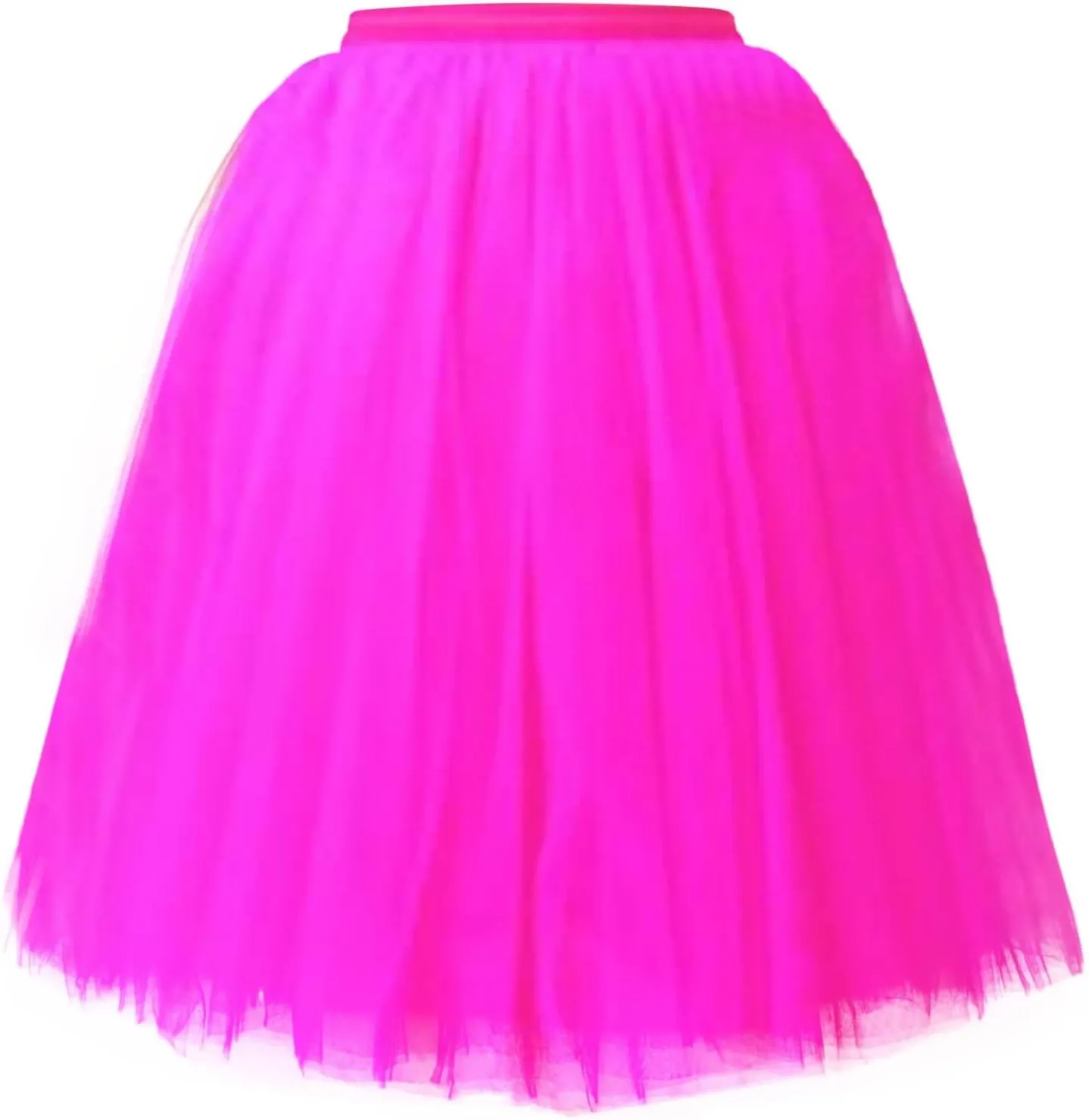 Womens Pleated Knee Length Skirt Adult Tutu Dancing Skirt Women Tall Skirt