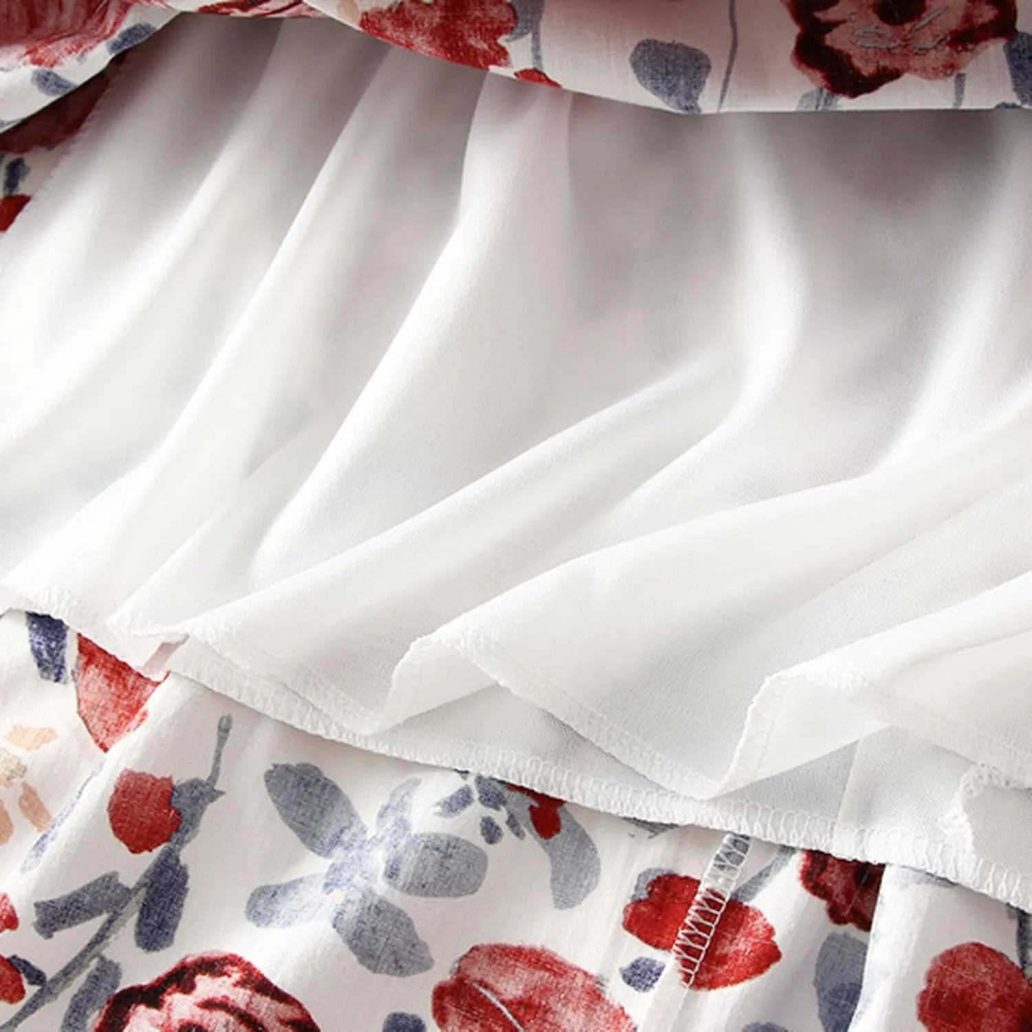 Womens Retro Skirt Midi Skirts for Women Floral Printed Midi Skirt High Waisted A Line Skirt Elastic Waist Skirt