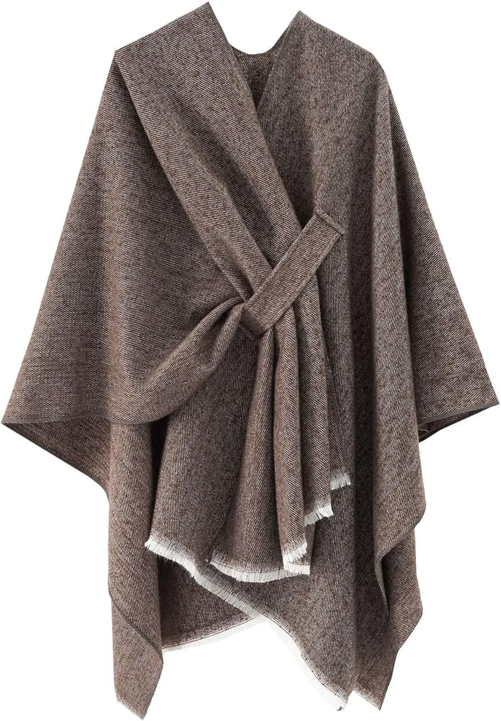 Women's Shawls Wrap Poncho Soft Capes Open Front Scarf Blanket Wraps Comfort Knit Cloak Cardigan Warm Sweater Shawl