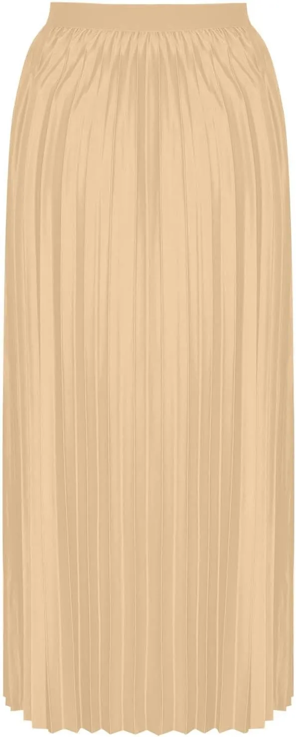 Womens Skirt Summer Midi Long Pleated Skirts High Waisted A Line Dress 2025 Trendy Boho Beach Dresses