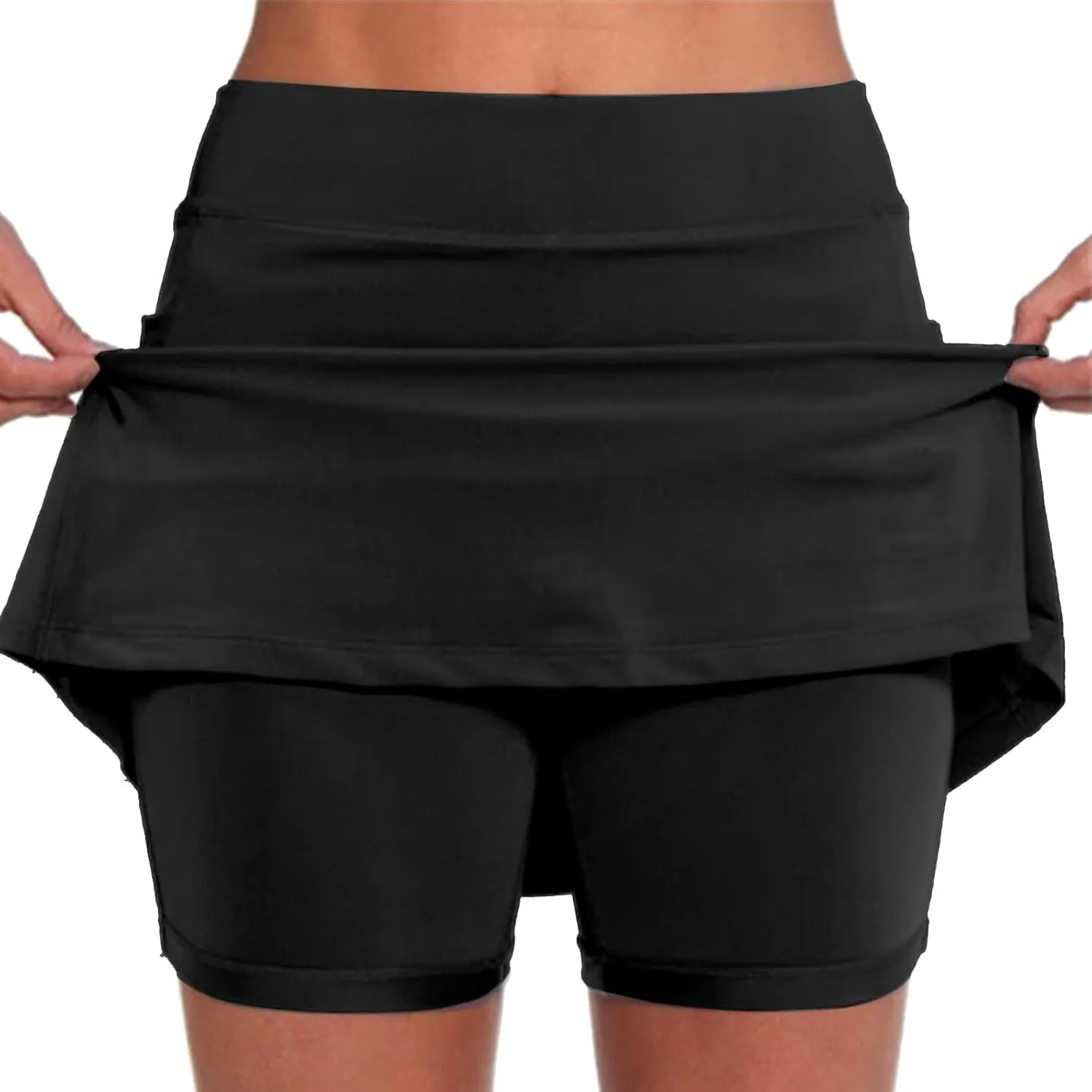 Womens Skorts with Pockets Tummy Control Plus Size Skorts for Women High Waist Athletic Sports Pants Skirt Casual Shorts
