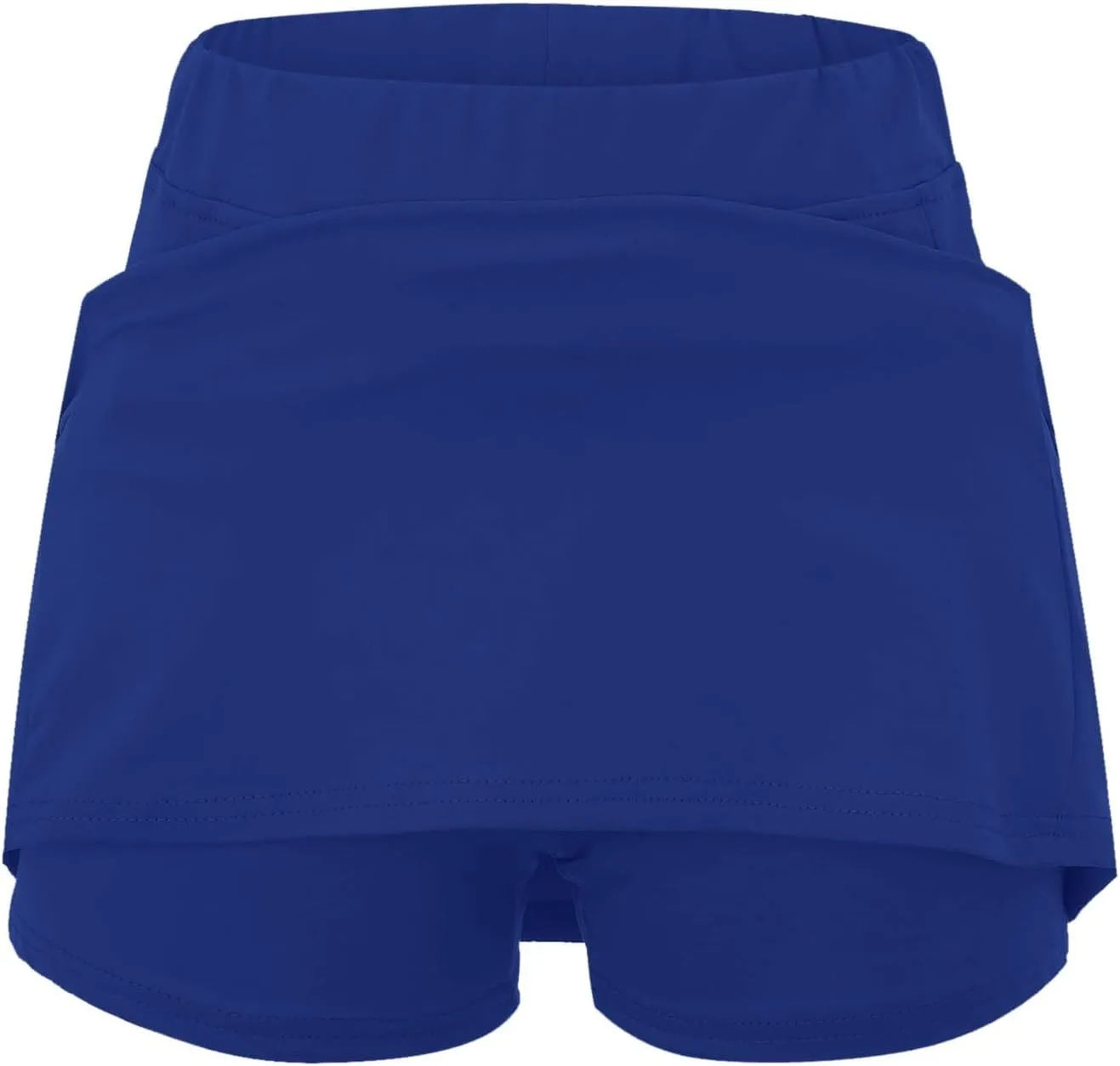 Women's Striped Patchwork Skorts 2 in 1 Stretch Outdoor Athletic Skirt Shorts Lightweight Soft Comfy-Fit Tennis Short