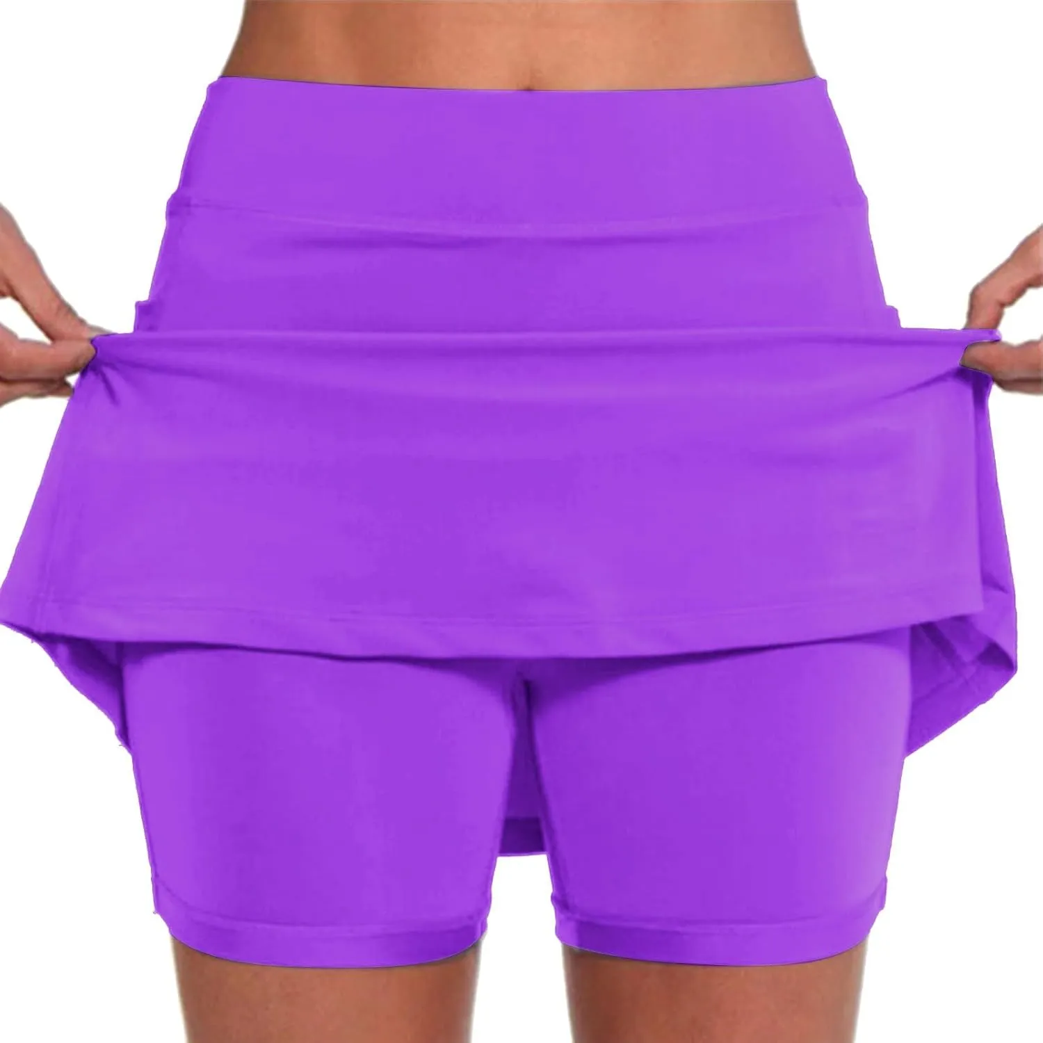 Womens Summer Tennis Skirts with Shorts Underneath, Pickleball, Athletic, Workout and Golf Skorts Lightweight Skirt Workout