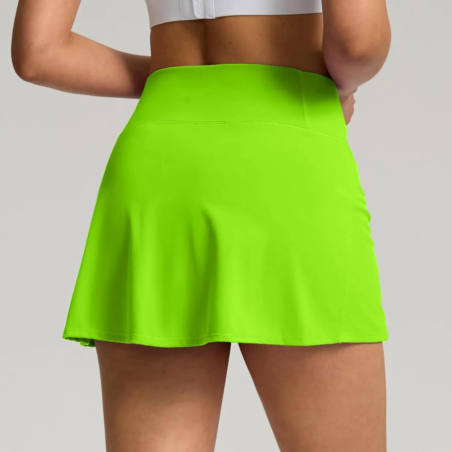 Women's Tennis Skirts with Shorts Underneath High Waist Athletic Skorts Casual Layered Skinny Golf Skirts with Pocket