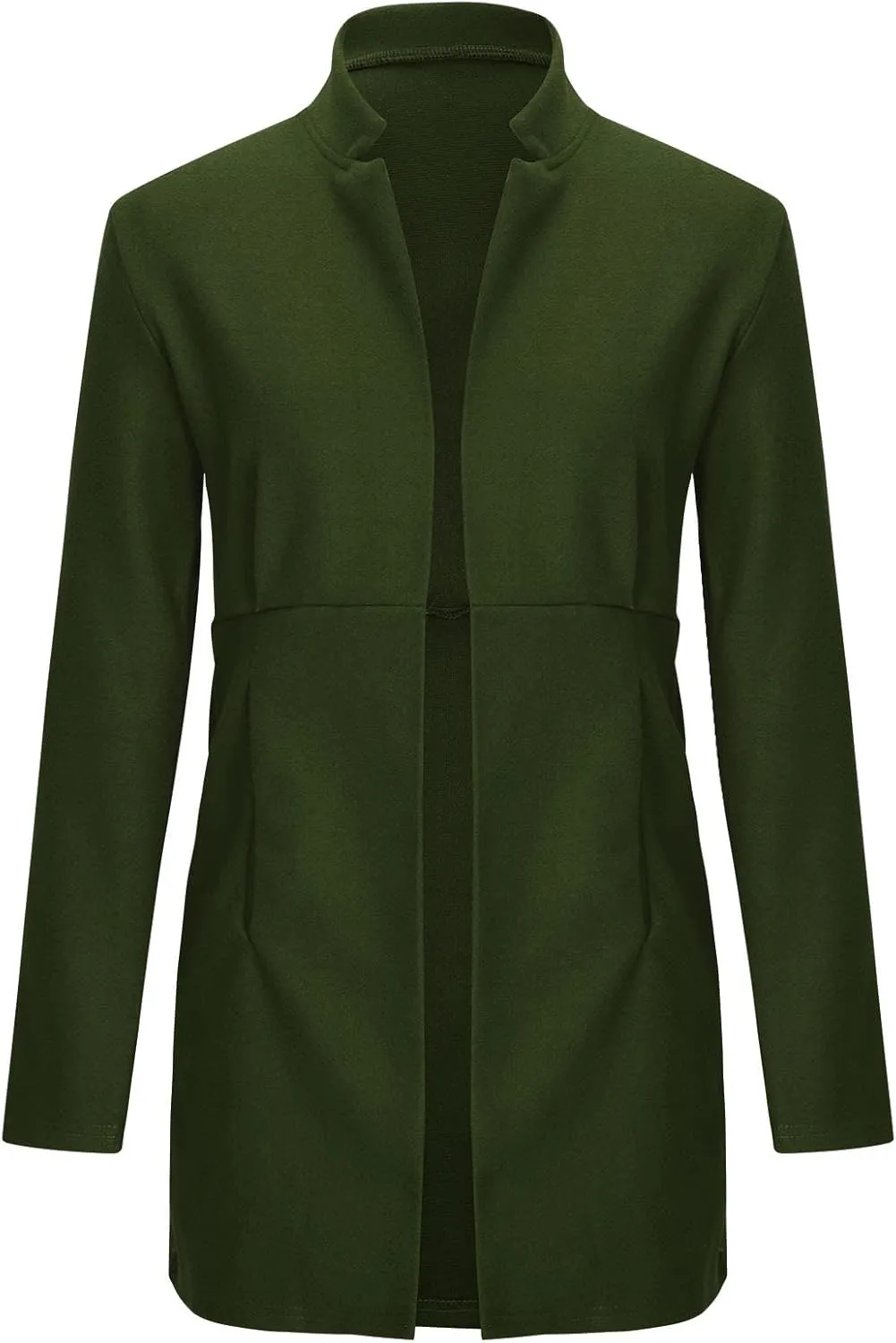 Women's Trench Coats Open Front Fit Knitted Sweater Coat Spring Fall Fashion 2024 Casual Overcoat Solid Jackets