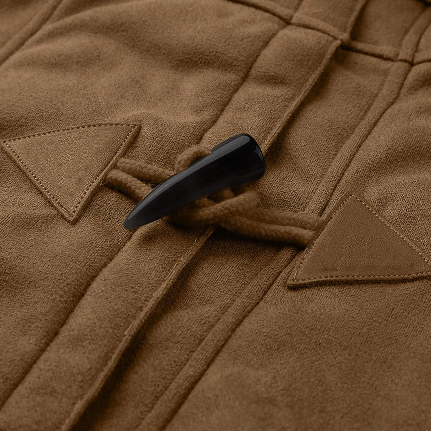Women's Winter Down Jacket Warm Plush Hoodies Horn Button Coat Plus Size Wool Jacket Velvet Outerwear
