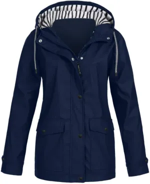 Women's Winter Jacket Quilted Puffer Parka Outdoor Coat Plus Women's Coat Mountain Windbreaker Hooded Raincoat