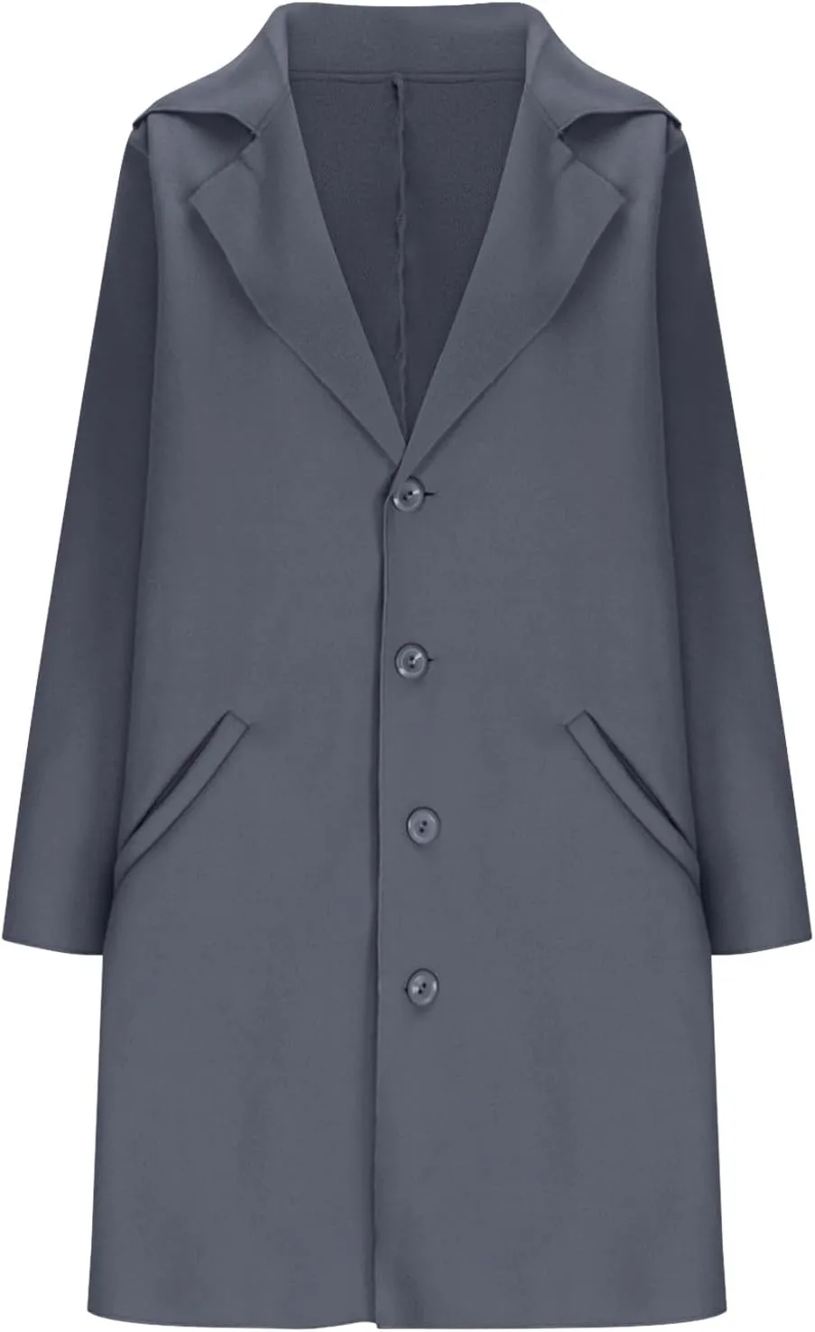 Wool Coat for Women Double Breasted Notch Lapel Trench Caot Elegant Mid-Long Windproof Warm Winter Jackets Outwear