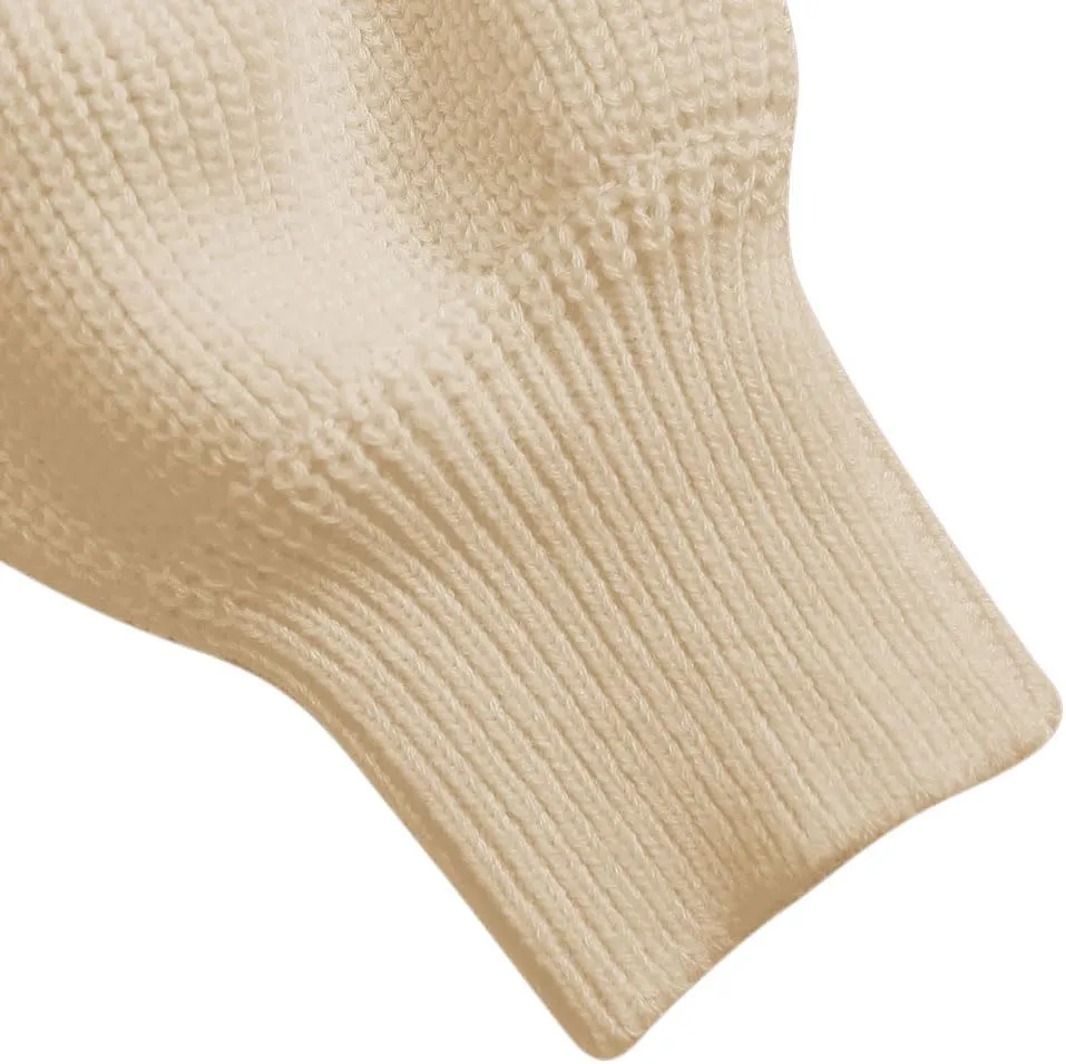 ZAFUL Women Off Shoulder Sweater Long Sleeve Knit Sweater Loose Pullover Jumper Tops
